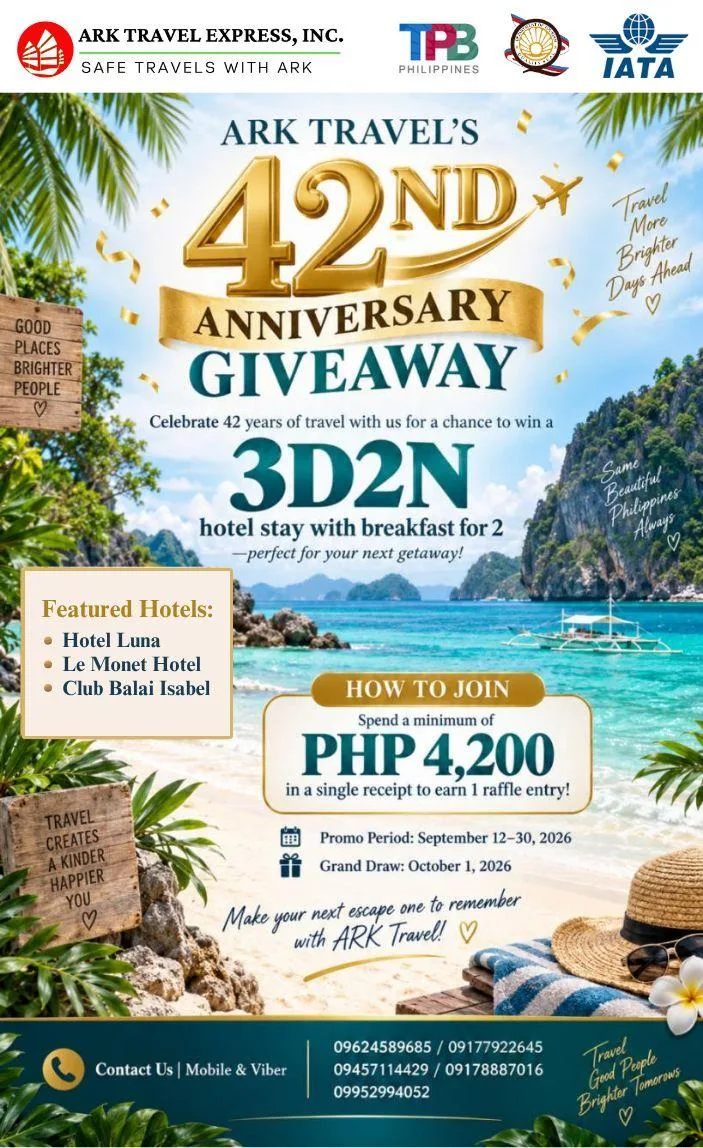 Ark Travel's 42nd Anniversary Giveaway
