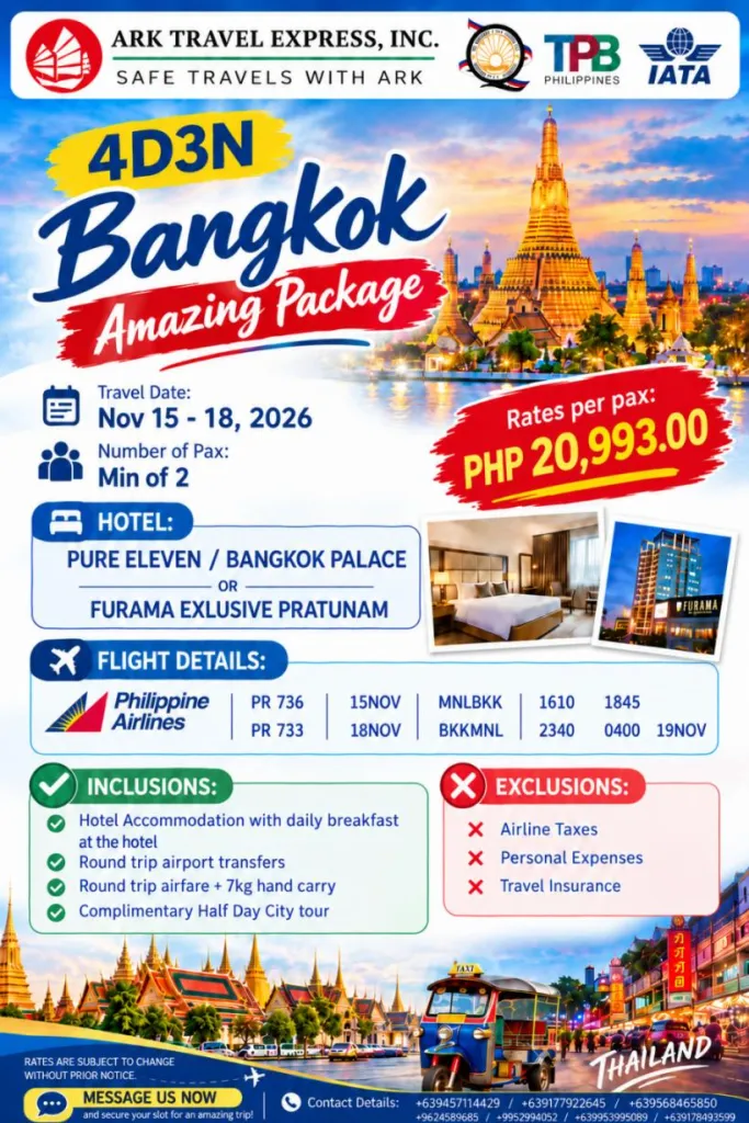 Bangkok Amazing Package